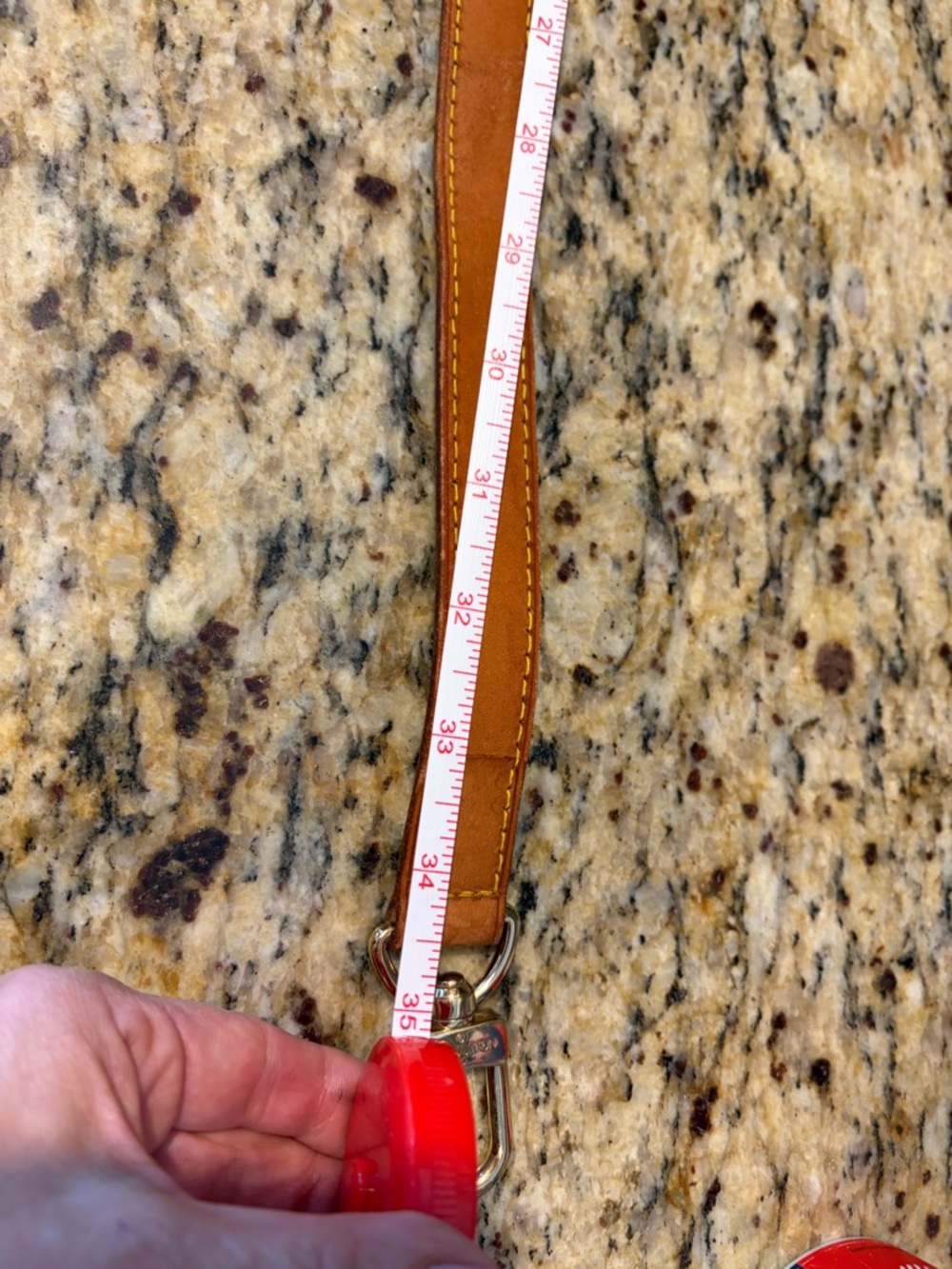 Authentic Louis Vuitton Brown and Tan Leather Shoulder Strap with Gold Hardware - Picture 9 of 11